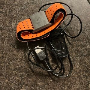 Orange Theory OT Beat Flex arm band monitor and charger